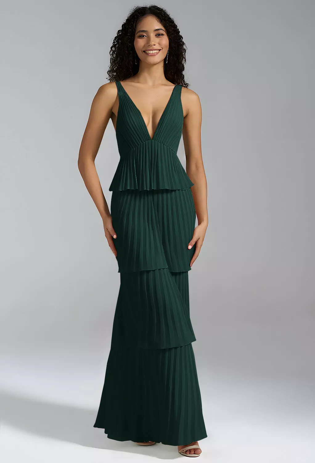 Dark Emerald, Emerald Green Long Bridesmaid Dresses | AW.Bridal UK
