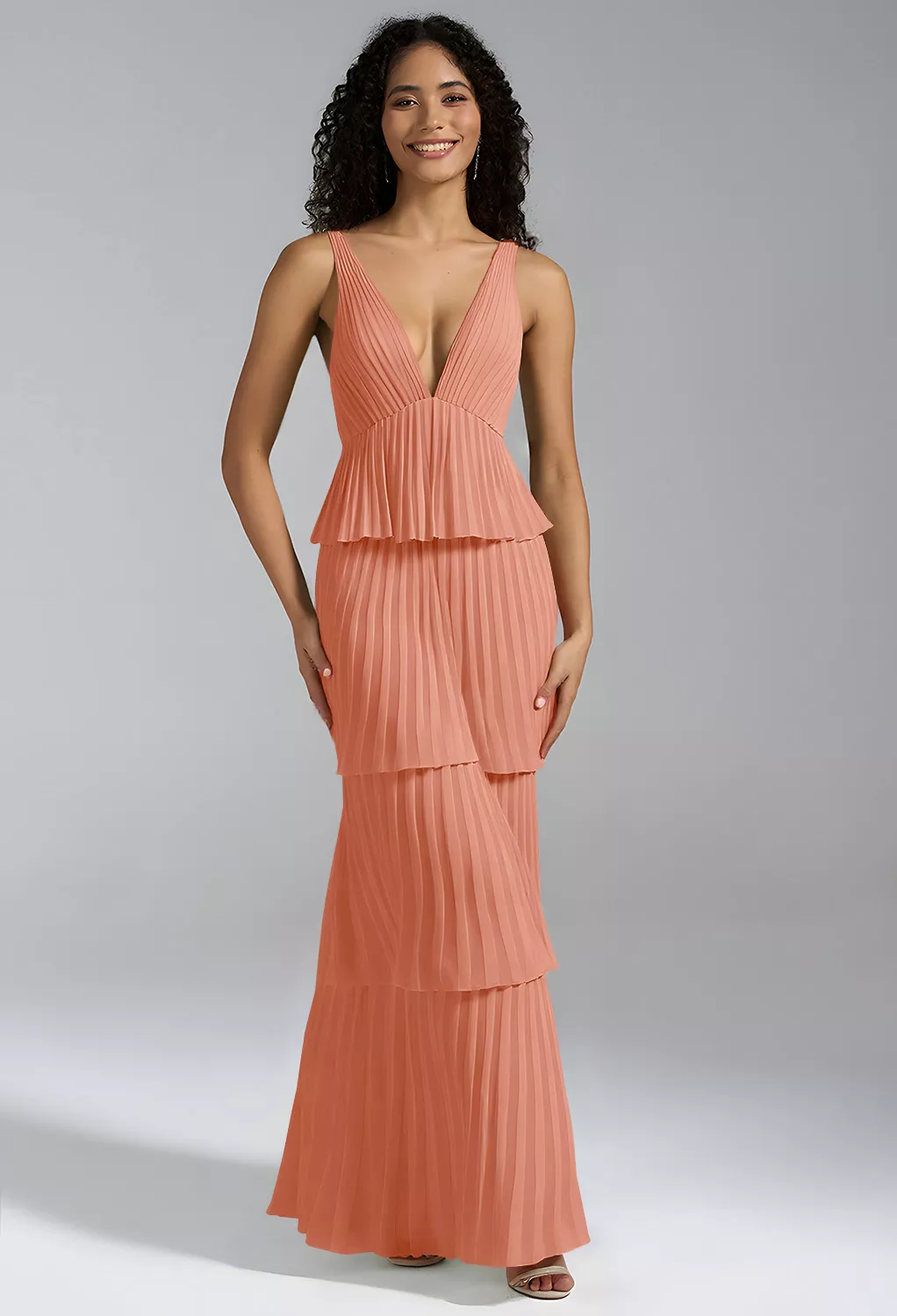 Peach Pink Bridesmaid Dresses | AW.Bridal UK