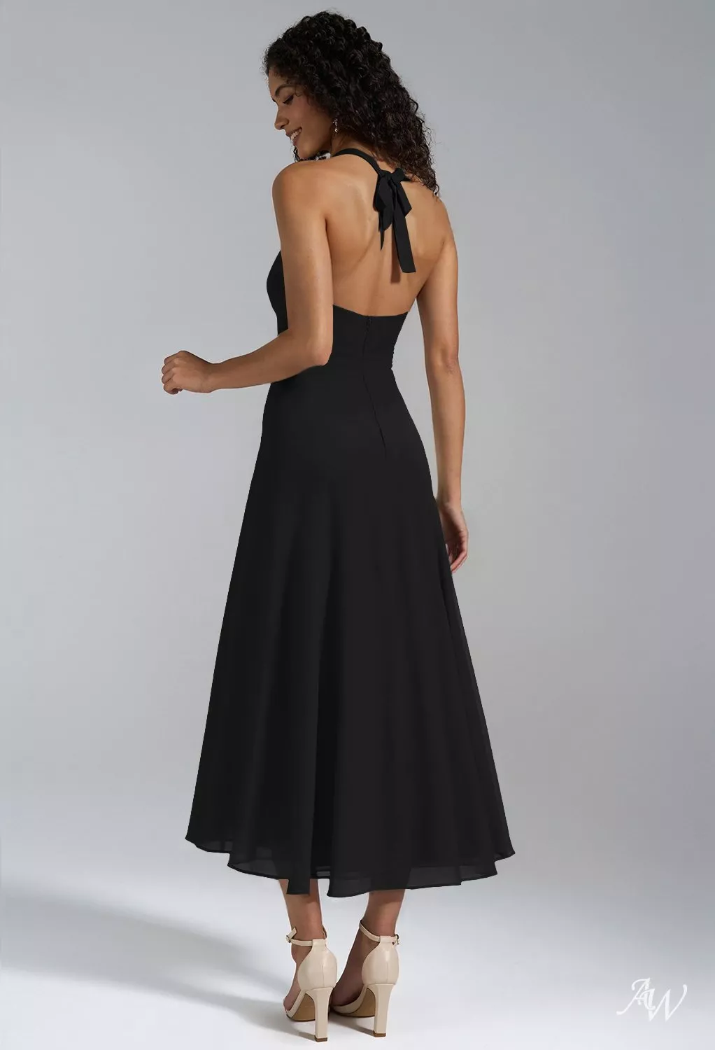 AW Lexie Black Wedding Guest Dresses | AW.Bridal UK