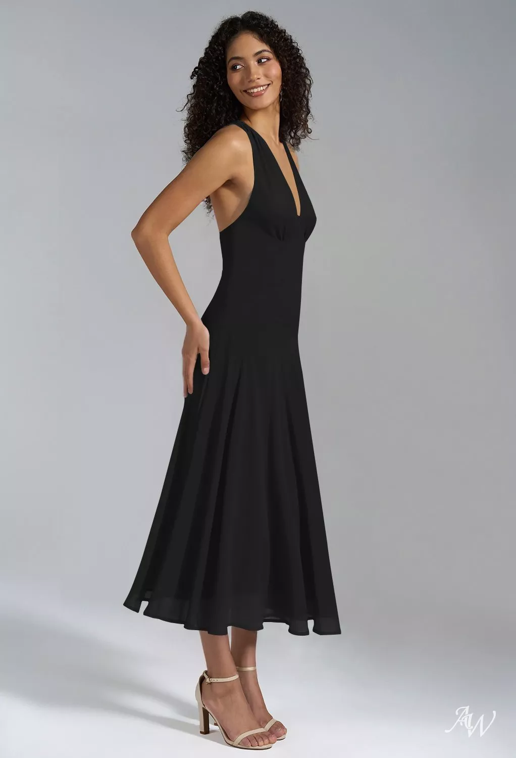 AW Lexie Black Wedding Guest Dresses | AW.Bridal UK