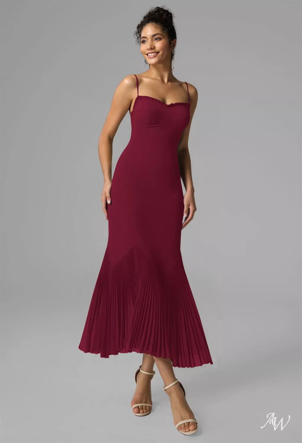 princess polly baby blue dress Burgundy Holiday Dresses main image 1