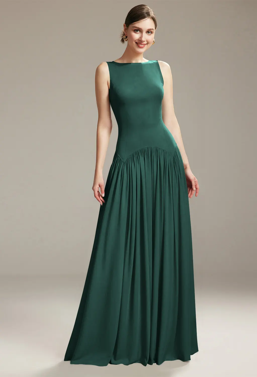 dark green bridesmaid dresses uk Emerald, Emerald Long Chiffon Hemline no return birthday dresses for women Size:10 (UK 12)