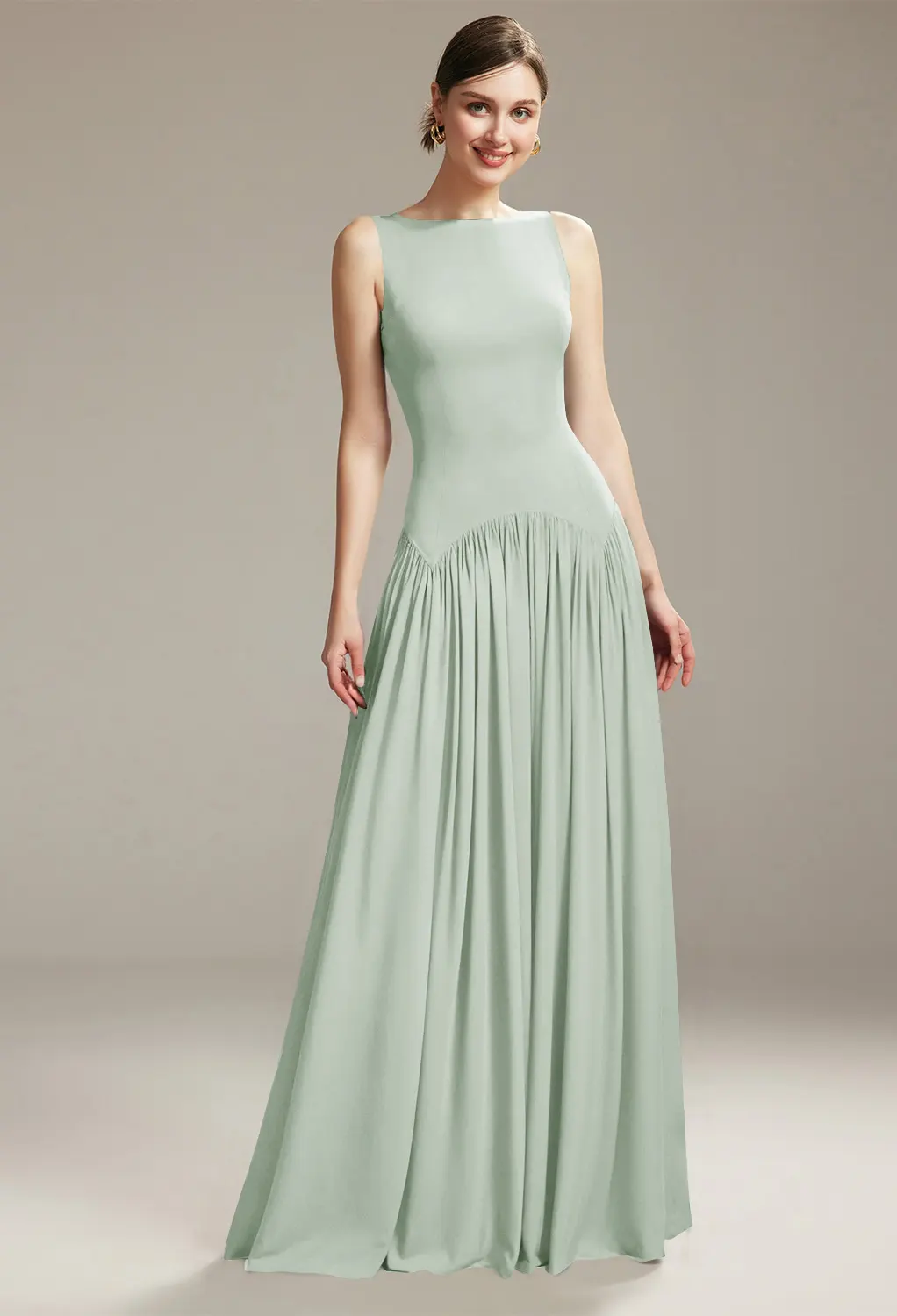 bohemian inspired bridesmaid dresses MC29333 Chiffon Dress - Bridesmaid Petrol Blue main image 0