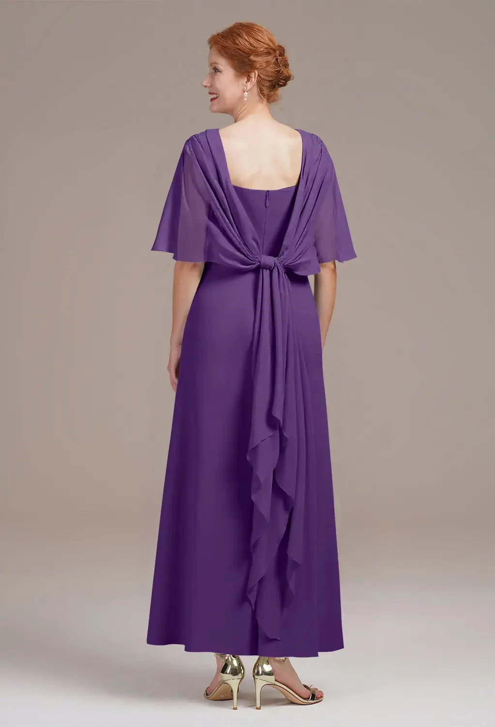 ankle length mother of the bride dresses uk A-line V Neck Satin Ankle-Length Mother of the Bride Dress with Pleated  Pockets Waistband S5147M - Mother of the Bride Dresses