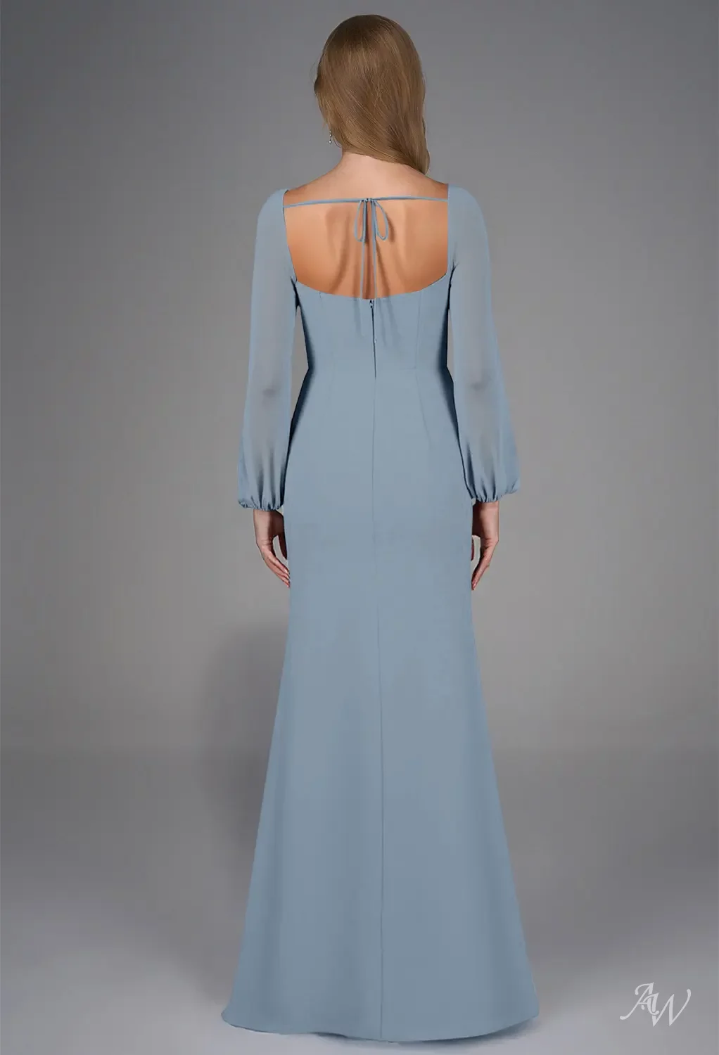 sachin and babi light blue dress Blue Bridesmaid Dresses main image 1
