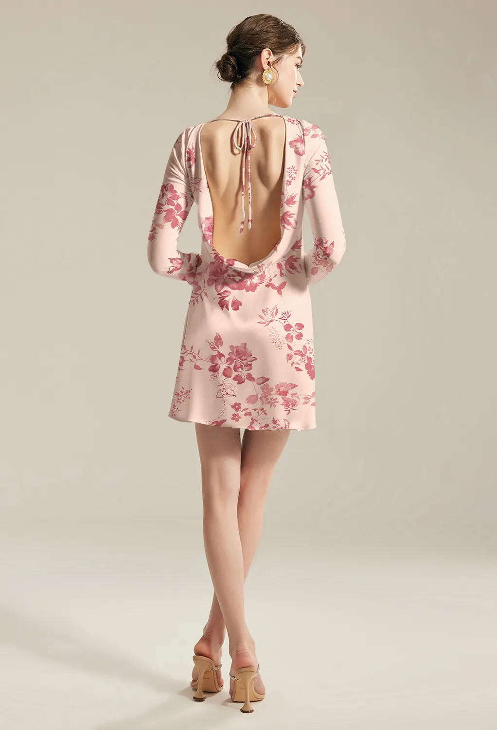 Pink Cherry Blossom, Pink Floral Homecoming Dresses | AW.Bridal UK