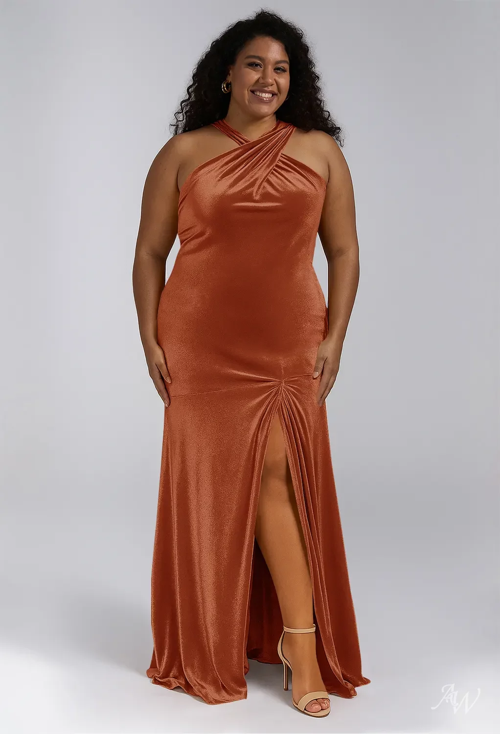 strapless open back dress Simple Spaghetti Straps Burnt Orange New Plus Size Modest Long Formal   bridalsew