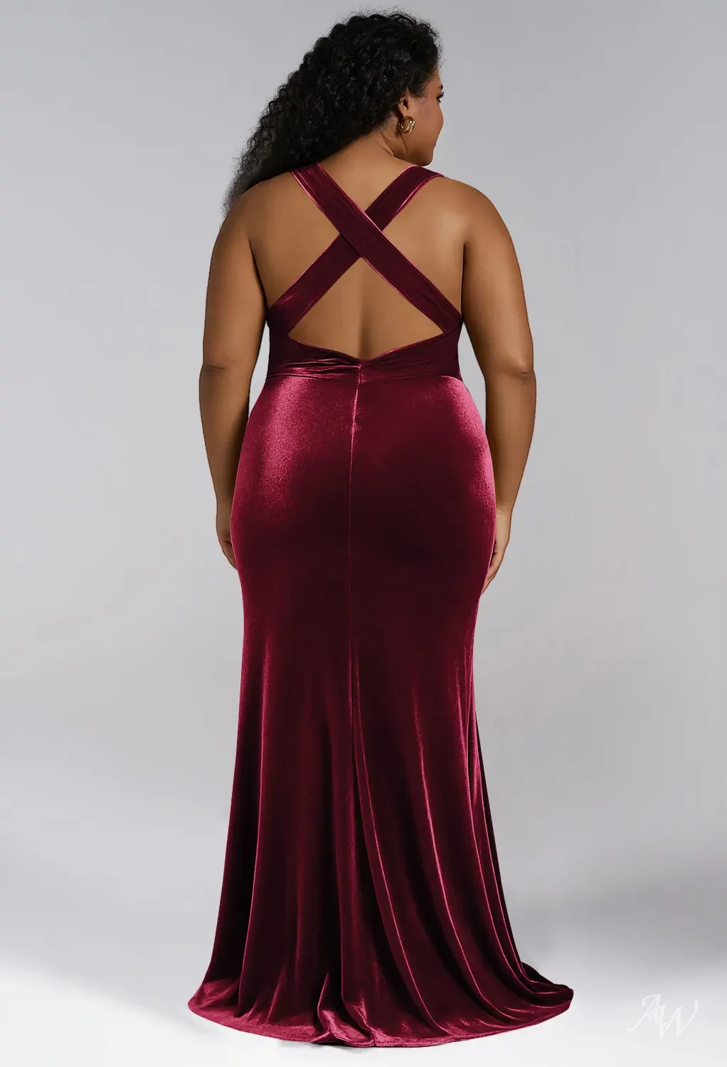 turquoise satin bridesmaid dresses One Shoulder Plus Size Burgundy Bridesmaid Dress QB3041 US8 / Burgundy