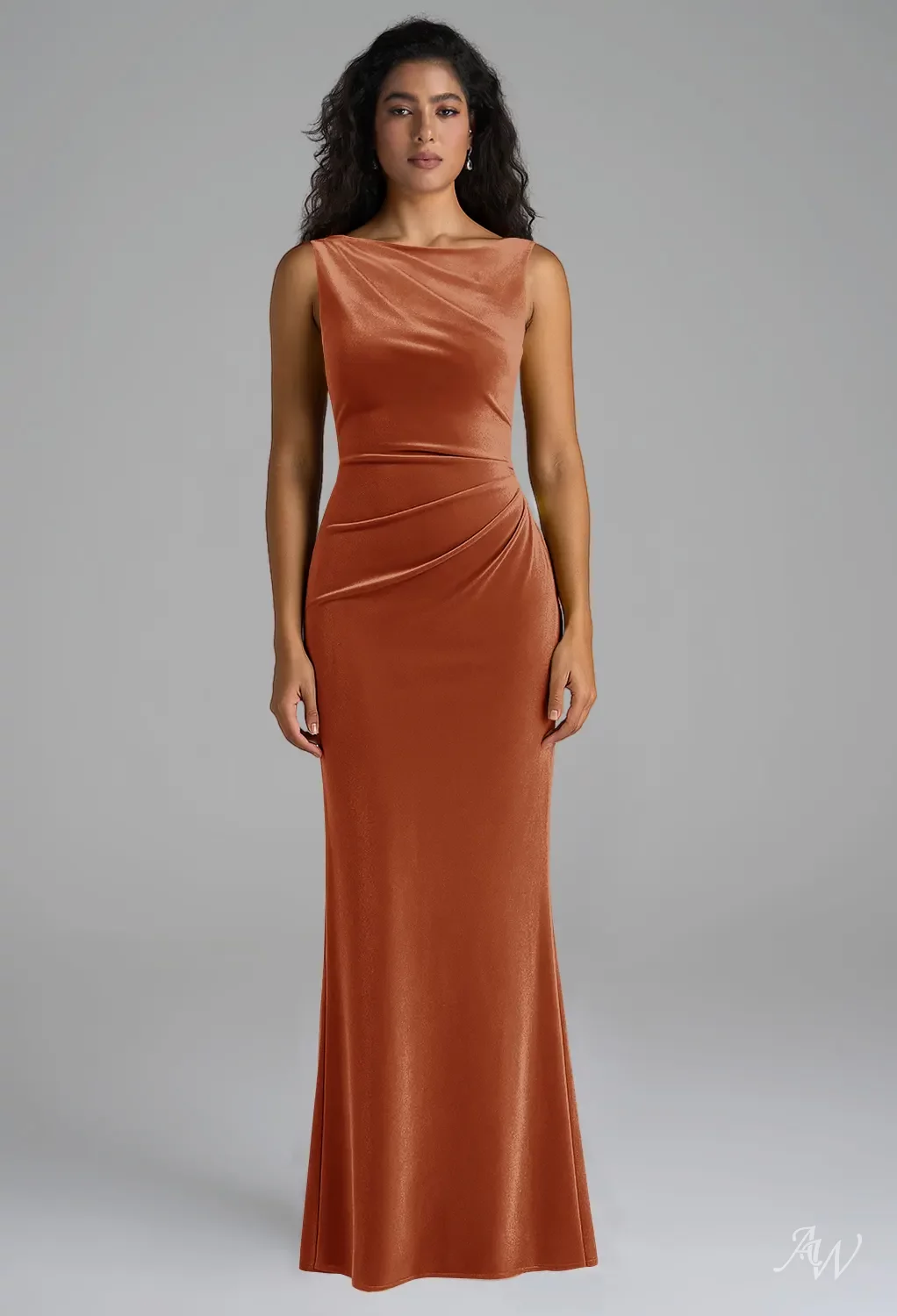 AW Radmila Burnt Orange Bridesmaid Dresses